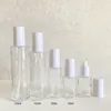 white color spray pump clear bottle