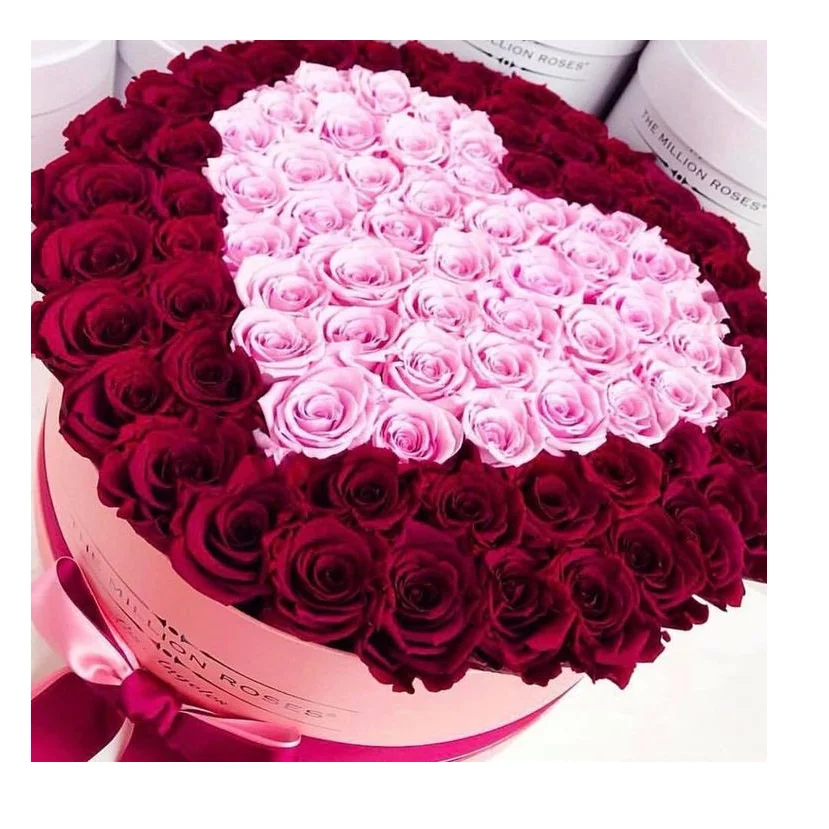 Real Long Lasting Immortal Eternal Forever Rose Flower Box Preserved