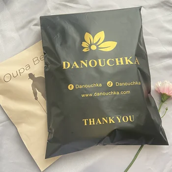 Custom Logo Luxury Poly Zip Lock Packaging PE Material for Clothing Bags Transparent Clothes & Zipper Bags Plastic Bags Packing