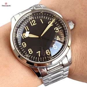 Custom Luxury 40mm NH35A Butterfly Buckle Luminous Watches Double Bow Sapphire Crystal Automatic Mechanical Mens Watch