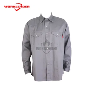 Wholesale Flame Retardant  Workwear Shirt  Men Long Sleeves FR Shirt Ropa De Trabajo