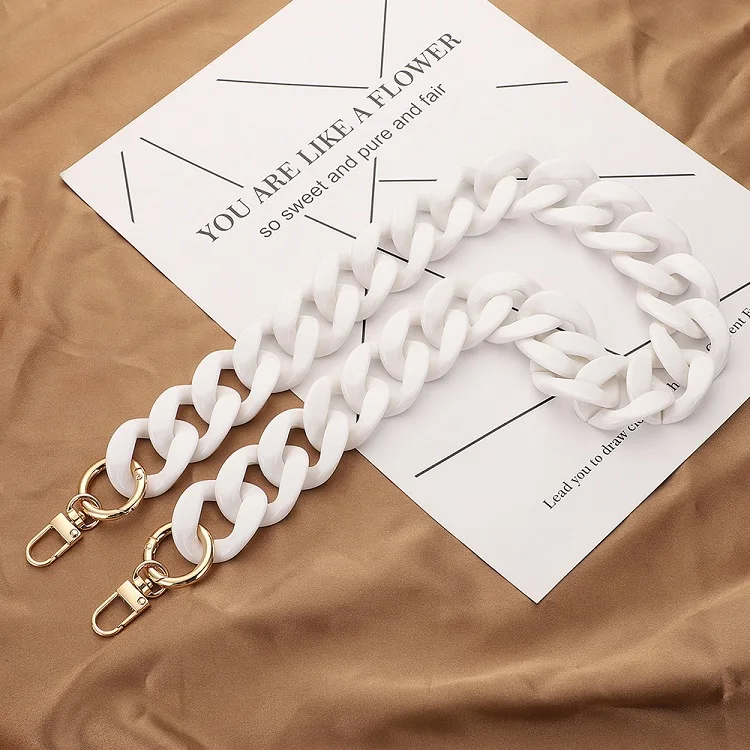 YN Wide Chain with Carabiner for the Mobile Phone Case Bag Chain Strap Acrylic Purse Chain Bag Handle Bag Strap Replacement