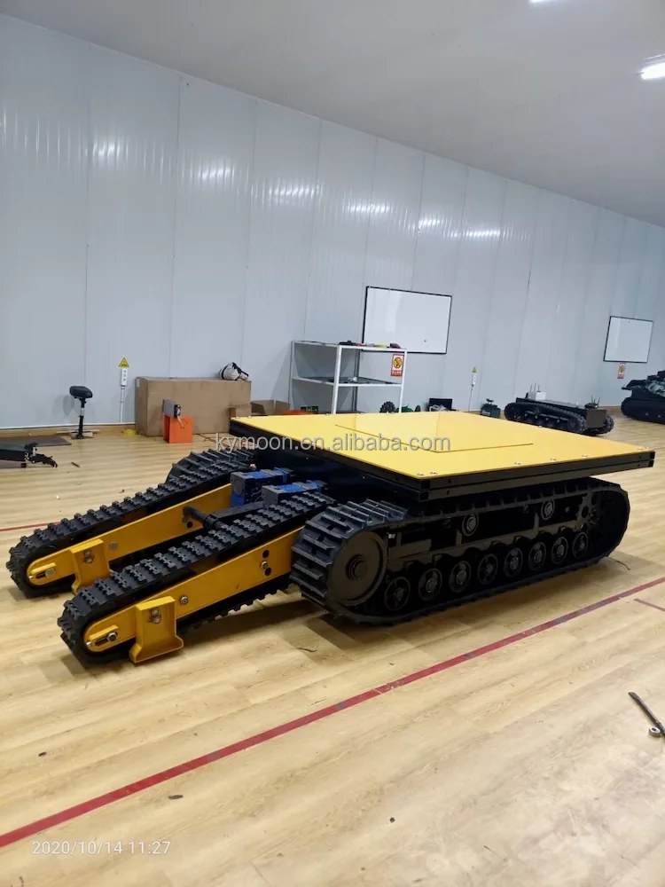 Big Size Rubber Tracked Chassis Undercarriage for Heavy Equipment ...