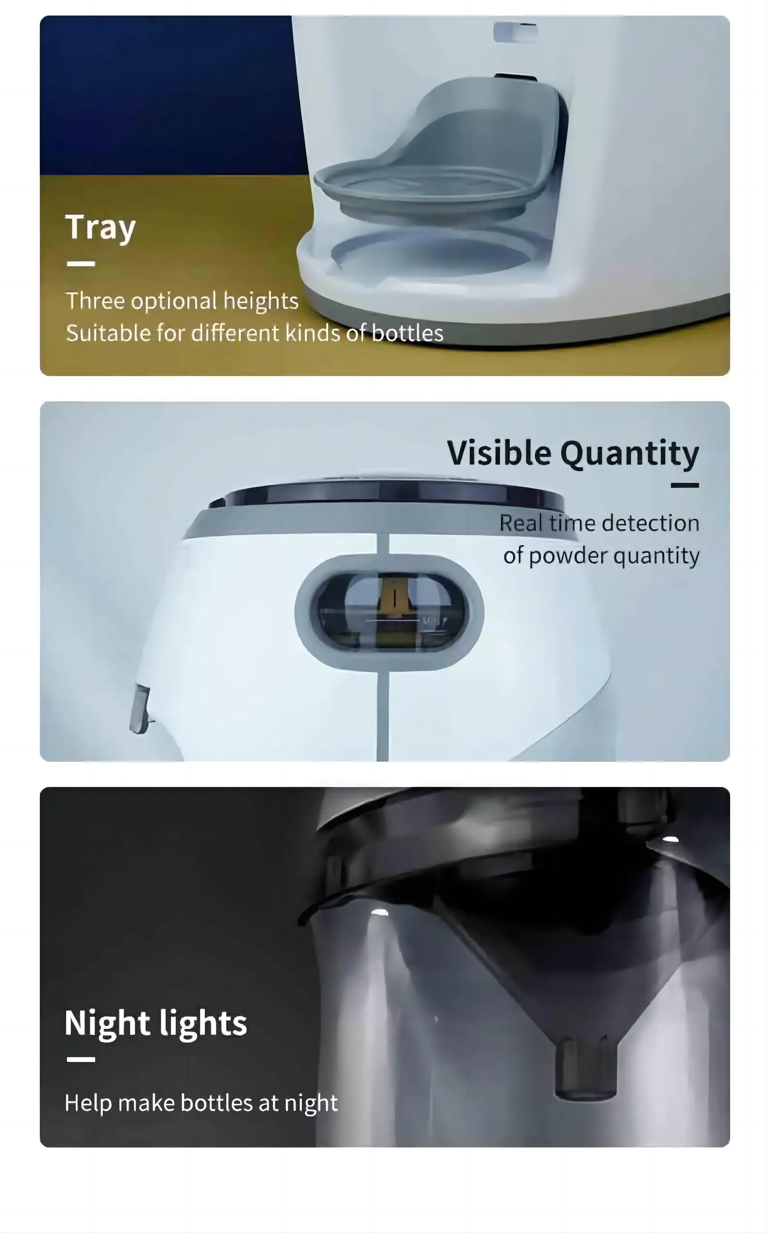 Intelligent Automatic Baby Formula Maker Custom Color Smart Milk