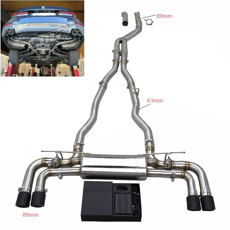 Turbo Catback Exhaust System For BMW 540 540I G30 G38 3.0T B58 2018-2024 Stainless Steel