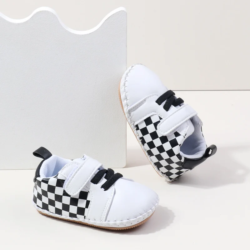 2024 High Quality Anti-slip Hook&loop Soft TPR Outsole Unisex Handmade Baby Toddler Sport Shoes Boys and Girls Casual Shoes details