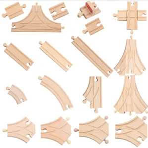 EDULAND Eco-friendly Wooden Train Track Accessories Track Train Rides for Sale