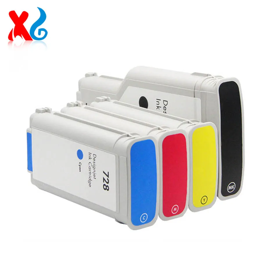 HP DesignJet T730 T830 用互換インクカートリッジ 728 729 (CMYK 300ml)