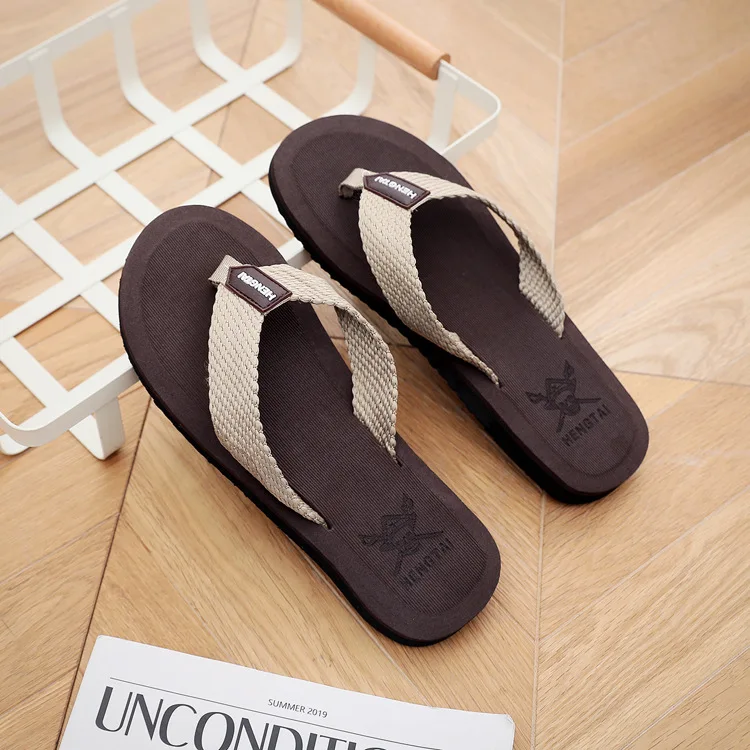 New Non-slip Beach Sandals Fashion Casual Plus Size Slippers Men's ...