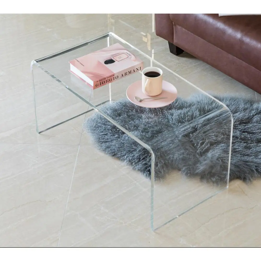 small clear coffee table