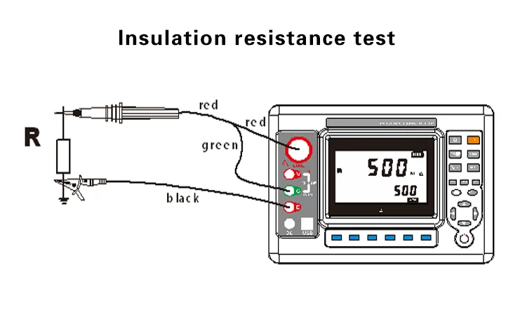 100MG OHM High Voltage 5000V Insulation Resistance Tester 5 KV IR Test Of Transformer