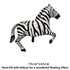 Floating Black White Zebra Horse