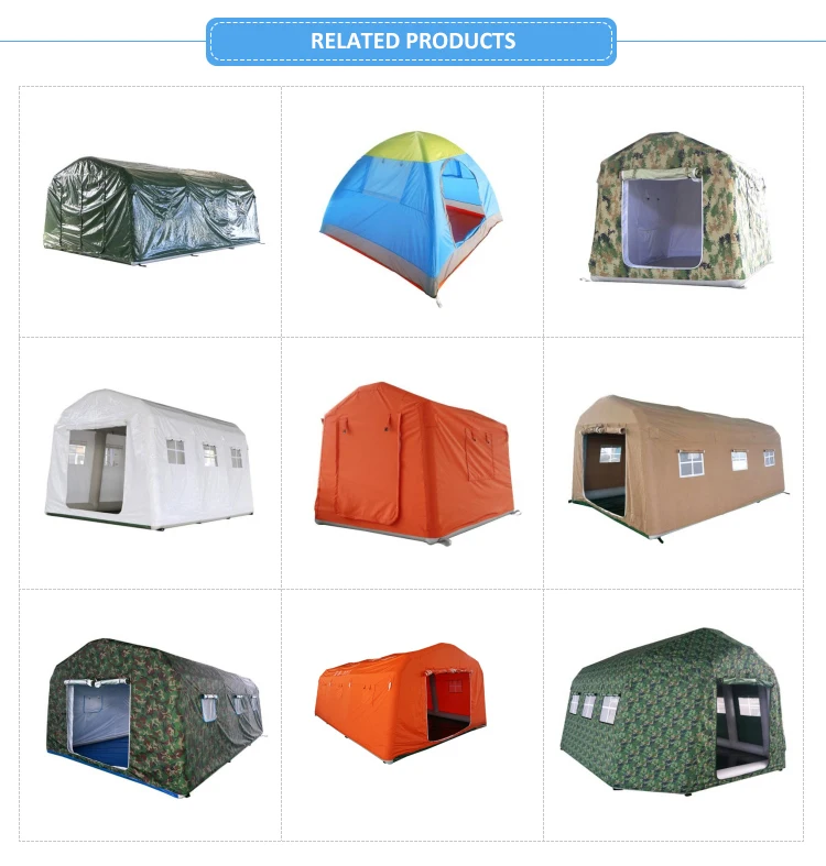 Wholesale Hot Sale Camping Tent Canvas Inflatable Event Tents Disaster Relief Emergency Shelter Tent supplier