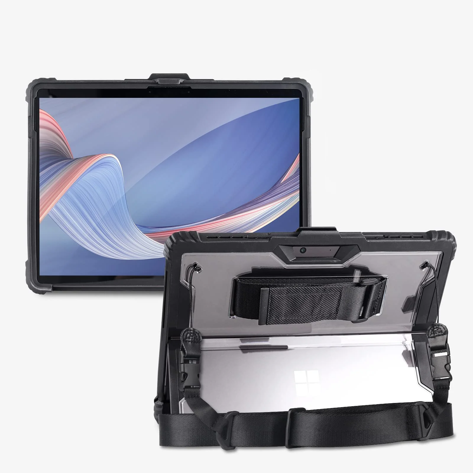 Anti Drop Shockproof Business Protective Tablet Case Cover With Hand Grip Strap For Microsoft Surface Go 4 3 2 1