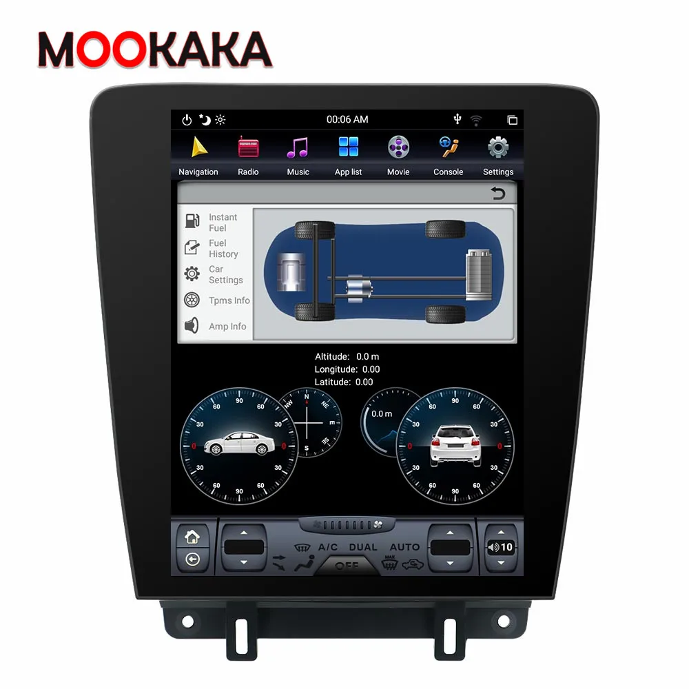 Tesla Screen Android Car Multimedia Player for Ford Mustang 2010 2011 2012 2013 2014 GPS Navigation Audio Radio Stereo Head Unit