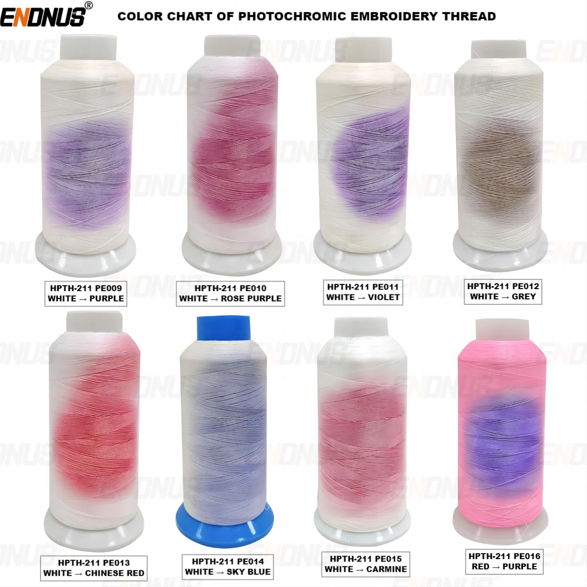 Photochromic Performance Color Change Solar Active Polyester Embroidery ...