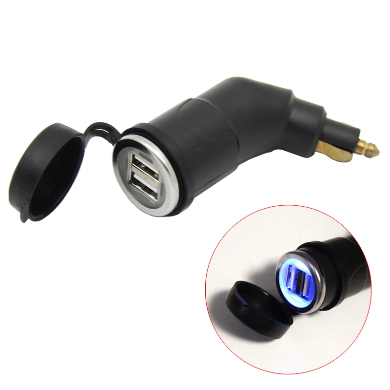 Motorcycle Dual USB Charger Power Adapter Cigarette Lighter Socket for BMW R1250GS F850GS F800GS F650GS F700GS R1200GS R1200RT