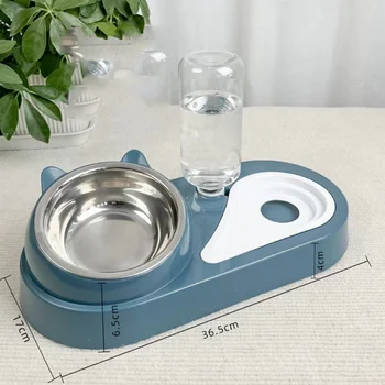 New Design Adjustable Slow Feeder Automatic Pet Water Food Bowl Cat Dog Bowls