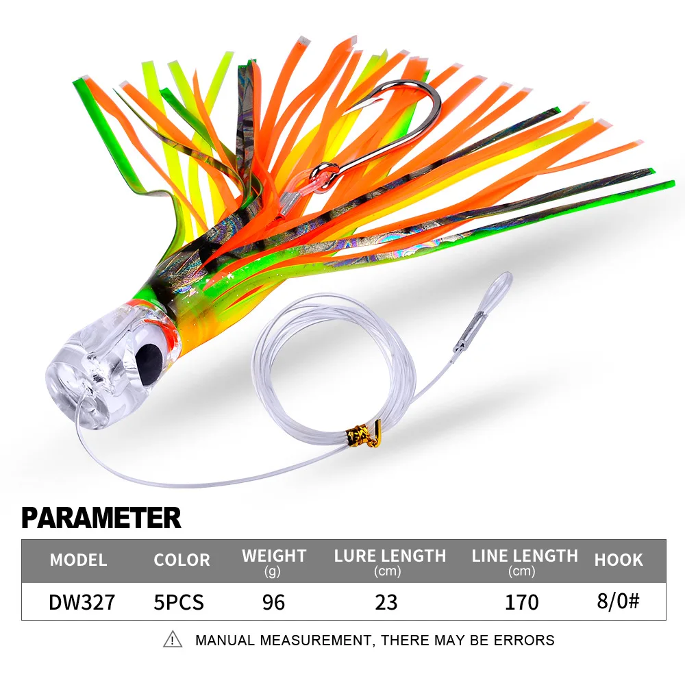 Esca Da Traina Wahoo Candy 9" Fish Cave USA, Per Tonno, Mahi, Marlin, ONO, Alta Velocità
