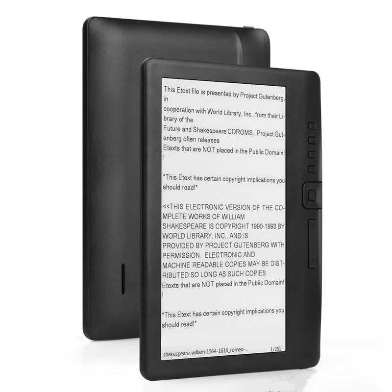 E Book Reader BLE Wifi Pdf Format E Ink Touch Screen E Paper Ereader Ebook