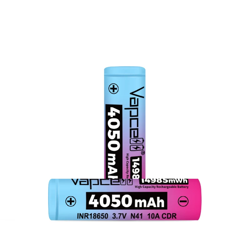 High Capacity Vapcell N41 18650 Lithium Rechargeable Battery