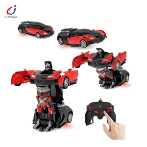 Chengji Deformation Robot Kids Car Racing Toys Race One Click 1:18 Cool Design Simulation Rc Sport Racing Car Plastic Toy