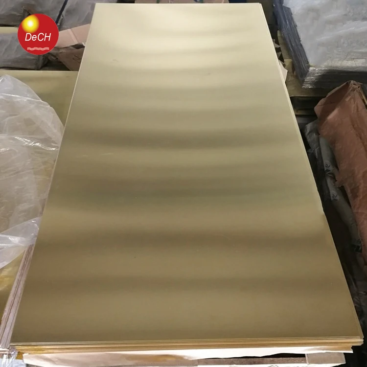 2mm 1220mm Wide / 0.8mm 80mm Thick Brass Flat Plate Sheet Stock