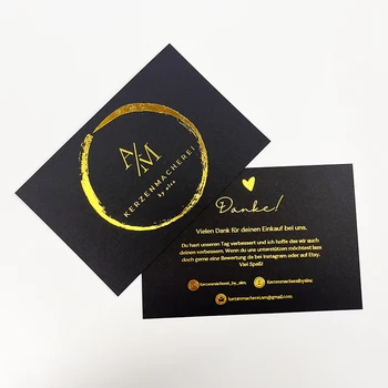 252 Stück Dankeskarten Für Kleine Unternehmen – 6 Goldfolien-Designs, 8,9x5,1 Cm, 300 G/m²