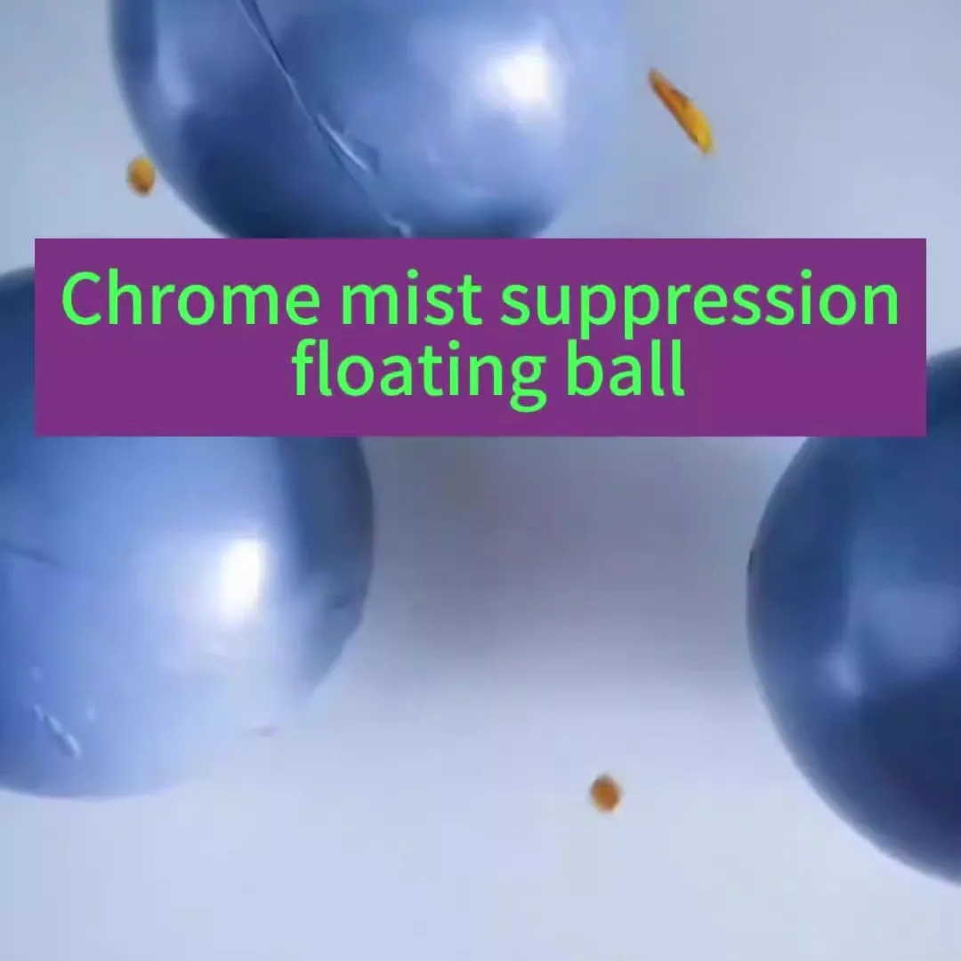 Chrome Mist Suppression Floating Ball for Chrome Plating PVC Ball Chrome Mist Suppression Corrosion Resistant Ball