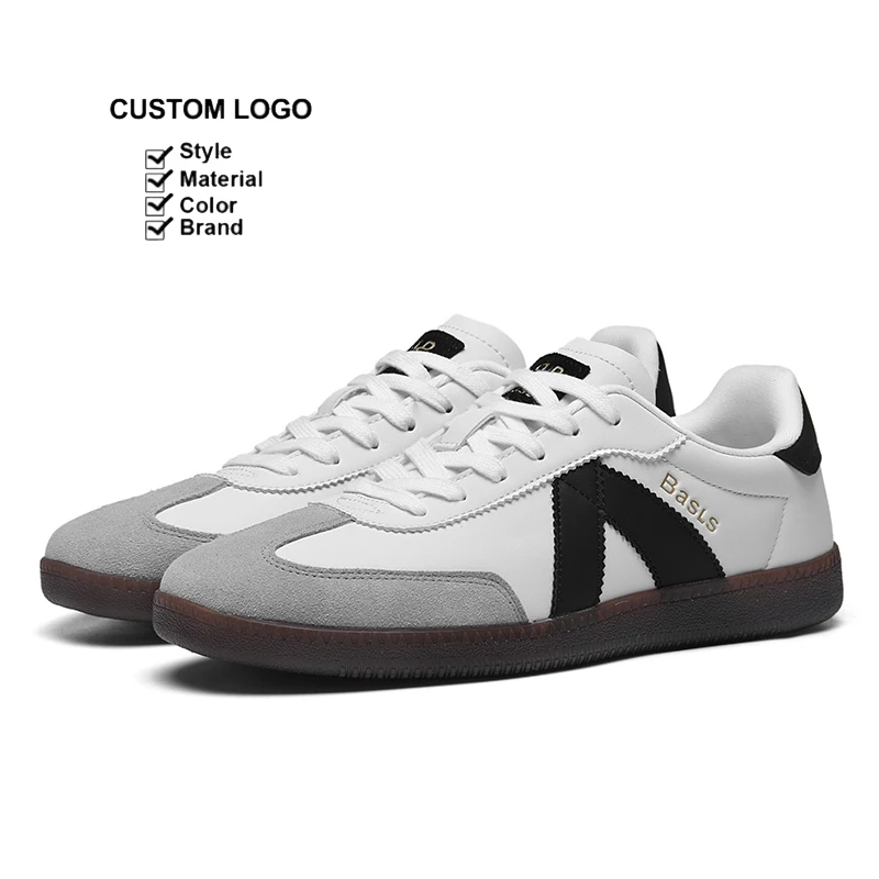 Customize High Quality German Training Sport Shoes 2024 New Design Lightweight Leather Unisex Custom German Trainers