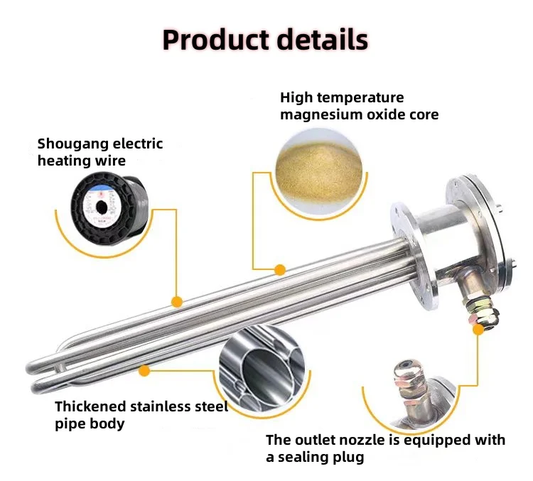 Proof Flanged Immersion Heater, Stainless, Steel - detail 4