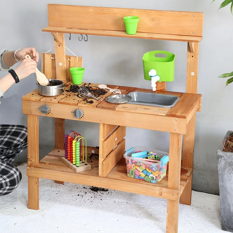 Деревянная игрушка для кухни на заказ другая уличная Детская игра приготовления пищи Детские уличные игрушки