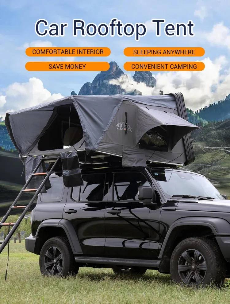 Remaco Hard Shell Aluminum Base And Shell Car Rooftop Tent 4 People ...