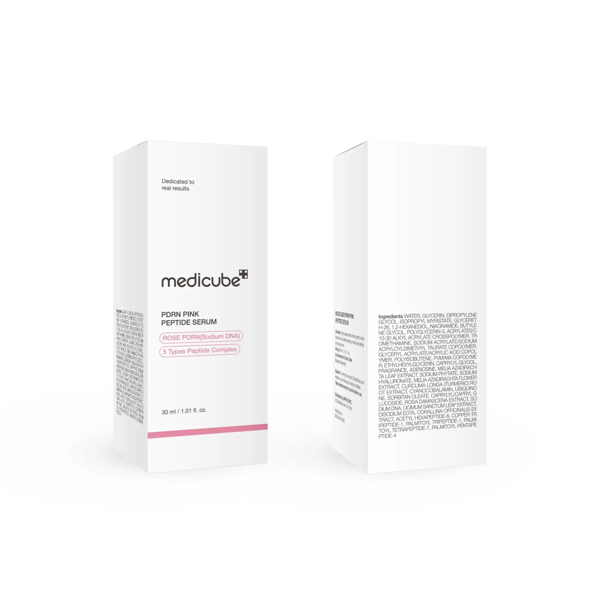 Wholesale Customized Same Medicube PDRN Pink Peptide Serum Korea Vegan Skincare Hydrating Moisturizing Firming Even Skin Tone