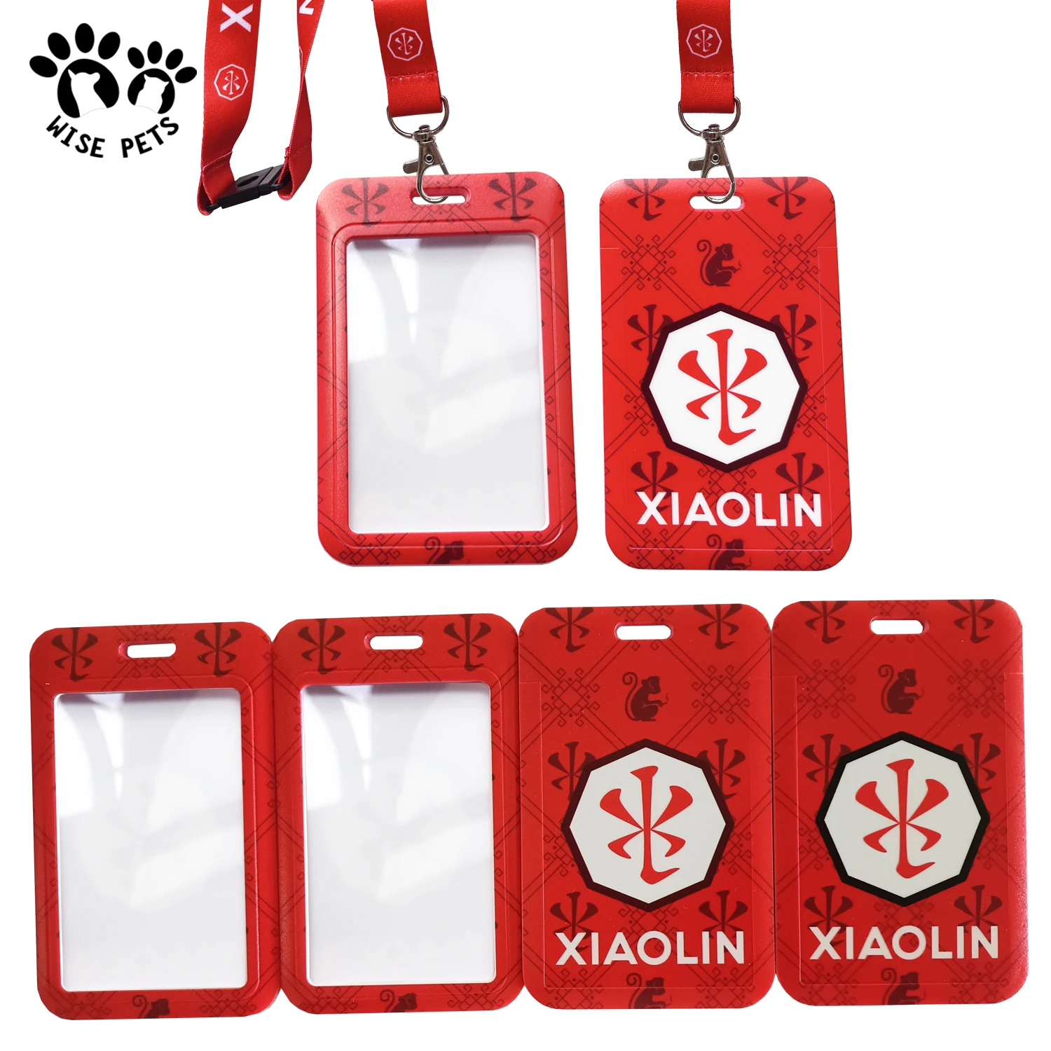 plastic id card sleeves New Design Abs Hard Name Tag Sleeve Custom Sublimation Print Neck Lanyard Badge Holder Personalized Card Holder Bending or Scratches Pawfly 6 Pack Waterproof Badge