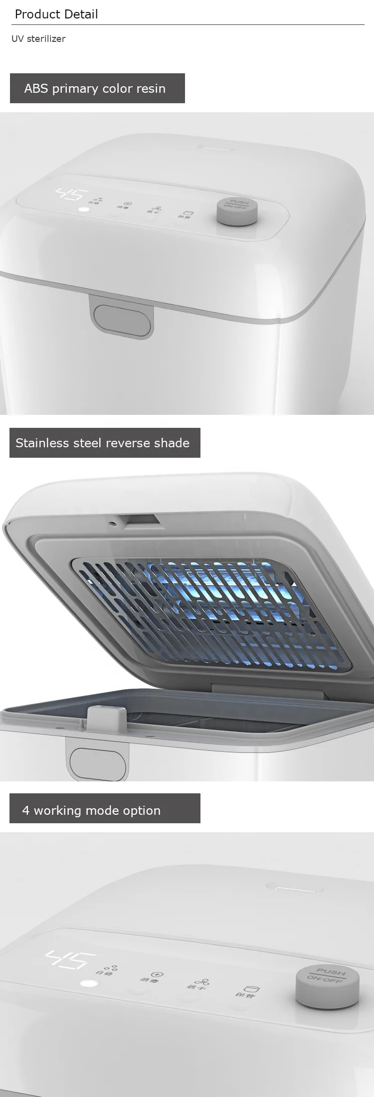 Bottle Sterilizer Rizees Baby Uv Sterilizer Dryer Steam Sterilizer