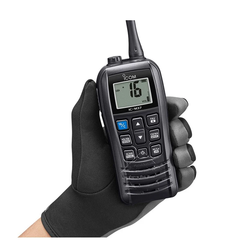 M37 Handheld Marine Vhf Radio 6w Icm37 Long Range Handheld Vhf Radio