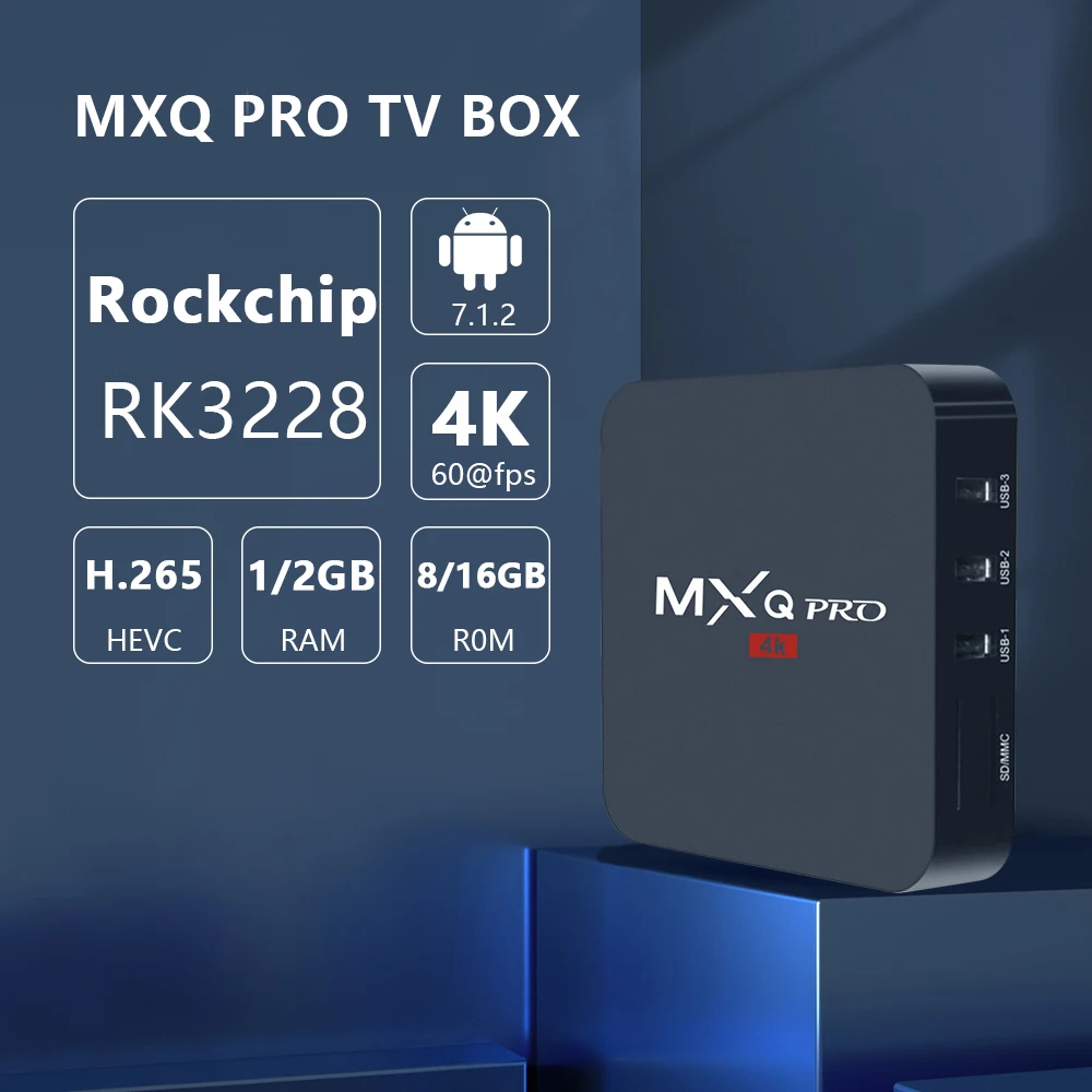 Popular MXQ PRO Amlogic S905W Core 64bit Android Free to air Set Top  Tv Box hd 4K