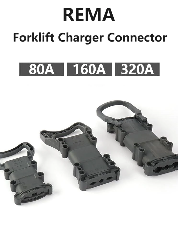 2P 80A 160A 320A 150V Forklift Plug Car Battery Connector , Male Female Forklift Power Connector 0