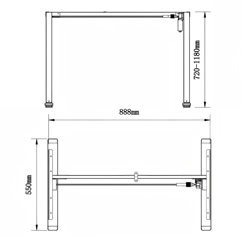 Lifting Office Height Adjustable Standing Computer Desk Modern Simple Ergonomic Electric Sit-Stand Table Furniture Customization image 4