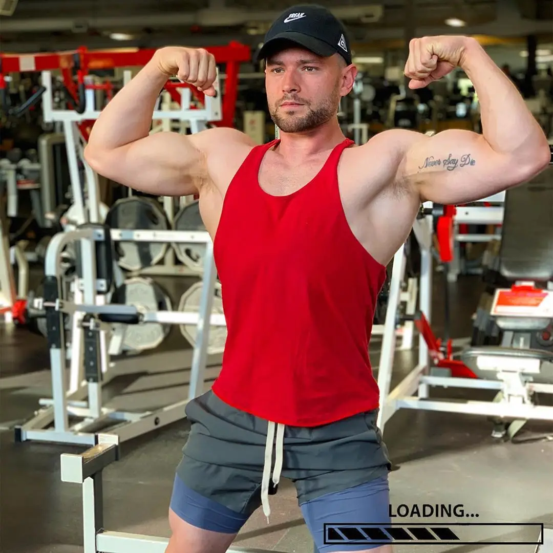 Pantaloni scurți sport pentru bărbați, 2 în 1, pentru antrenament, cu uscare rapidă, cu buzunare, 57_voghion.com