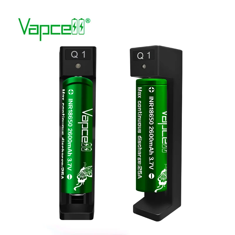 Vapcell Q1 Battery Charger Charger for Li-Ion Batteries
