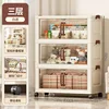 Three-layer transparent cabinet doors