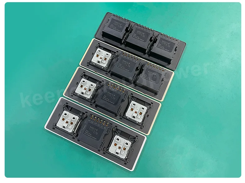 Suitable for Tuya Zigbee Smart Home Large Panel Light Switch Socket Wall Mounted Fan Speed Controller Compatible with Smart Life