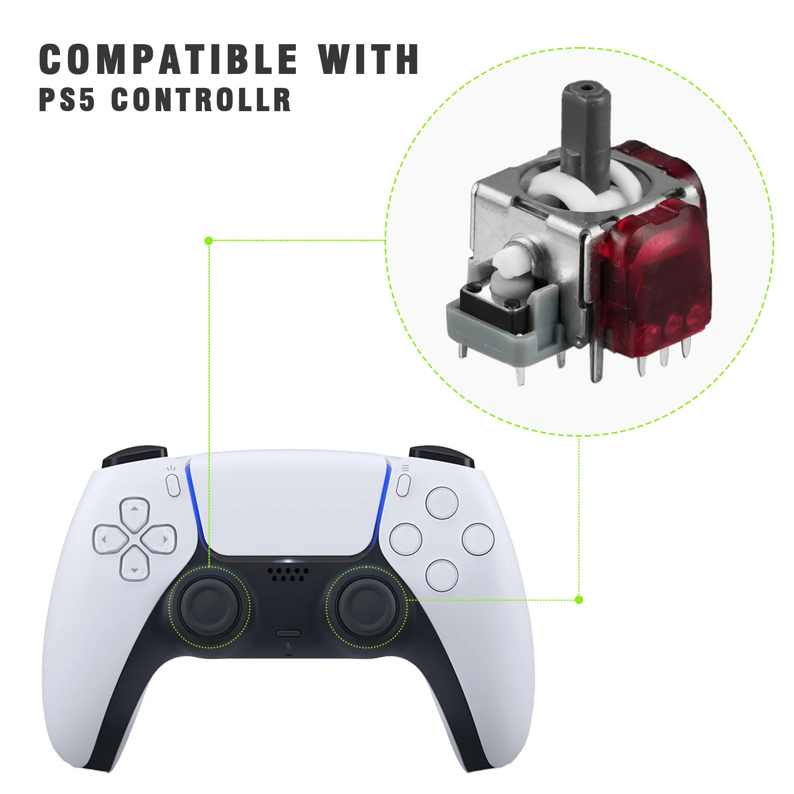 RS13 Wide-Angle TMR Magnetic Joystick Ginfull 3rd Gen Hall Effect