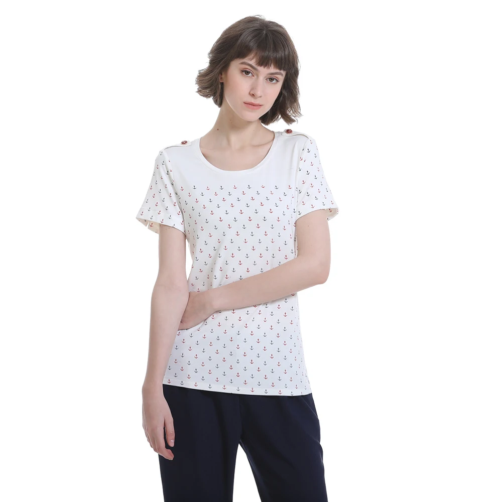 Camisetas y sudaderas Mujer | Camiseta holgada de punto Blanco | Prada \u003e  Foxandmew