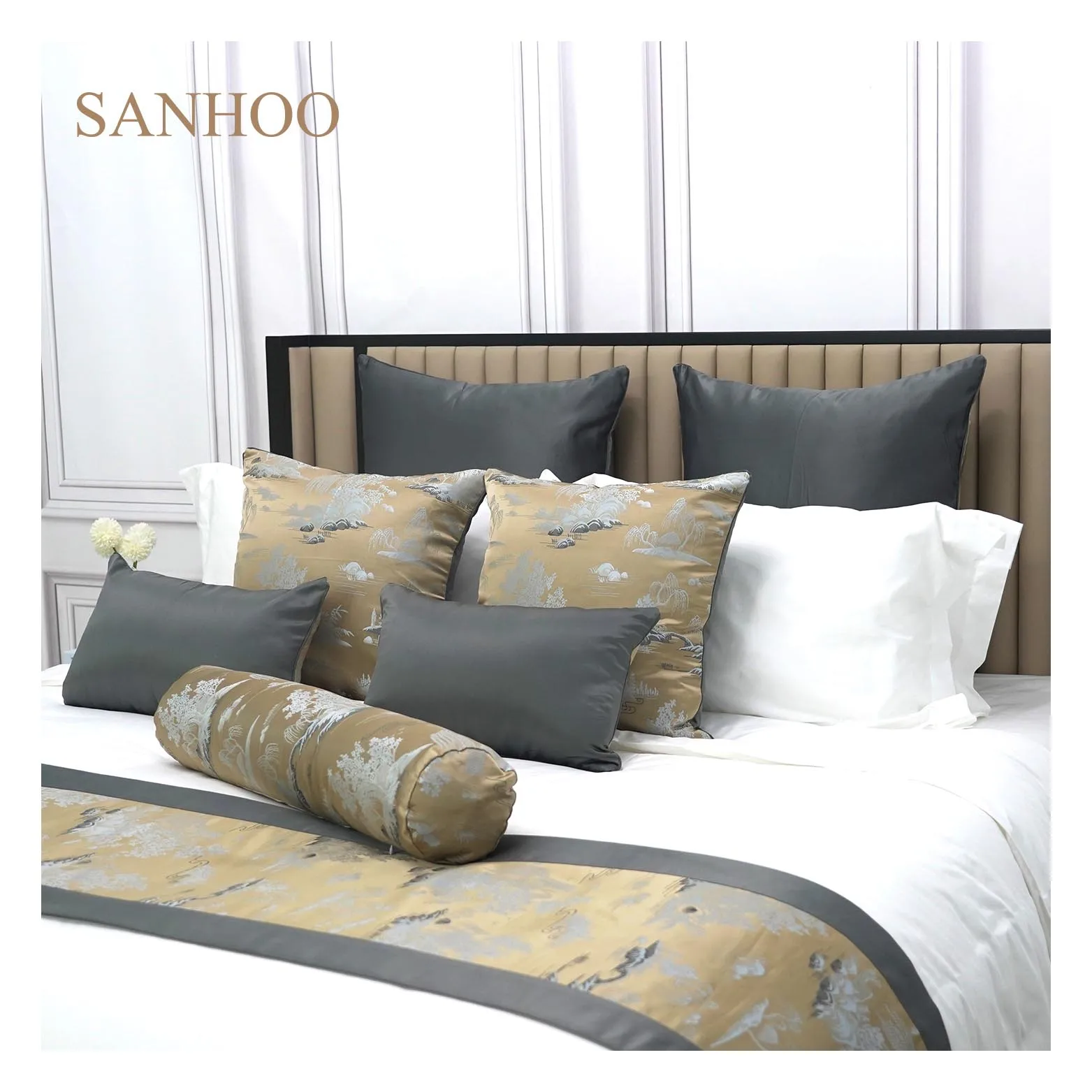 Sanhoo Luxury Canadian Cotton Bed Sheet Bedding 1000 Thread Count Bedsheets 100 Cotton 5 Star