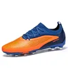 Unghia lunga blu arancione
