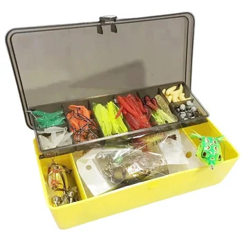 Factory Supply Customizable Fishing Kit Complete Soft Lures Spoon Minnow Frog Popper Crankbait Mixed Fishing Lure Combo Set – Soft Lure – view 2