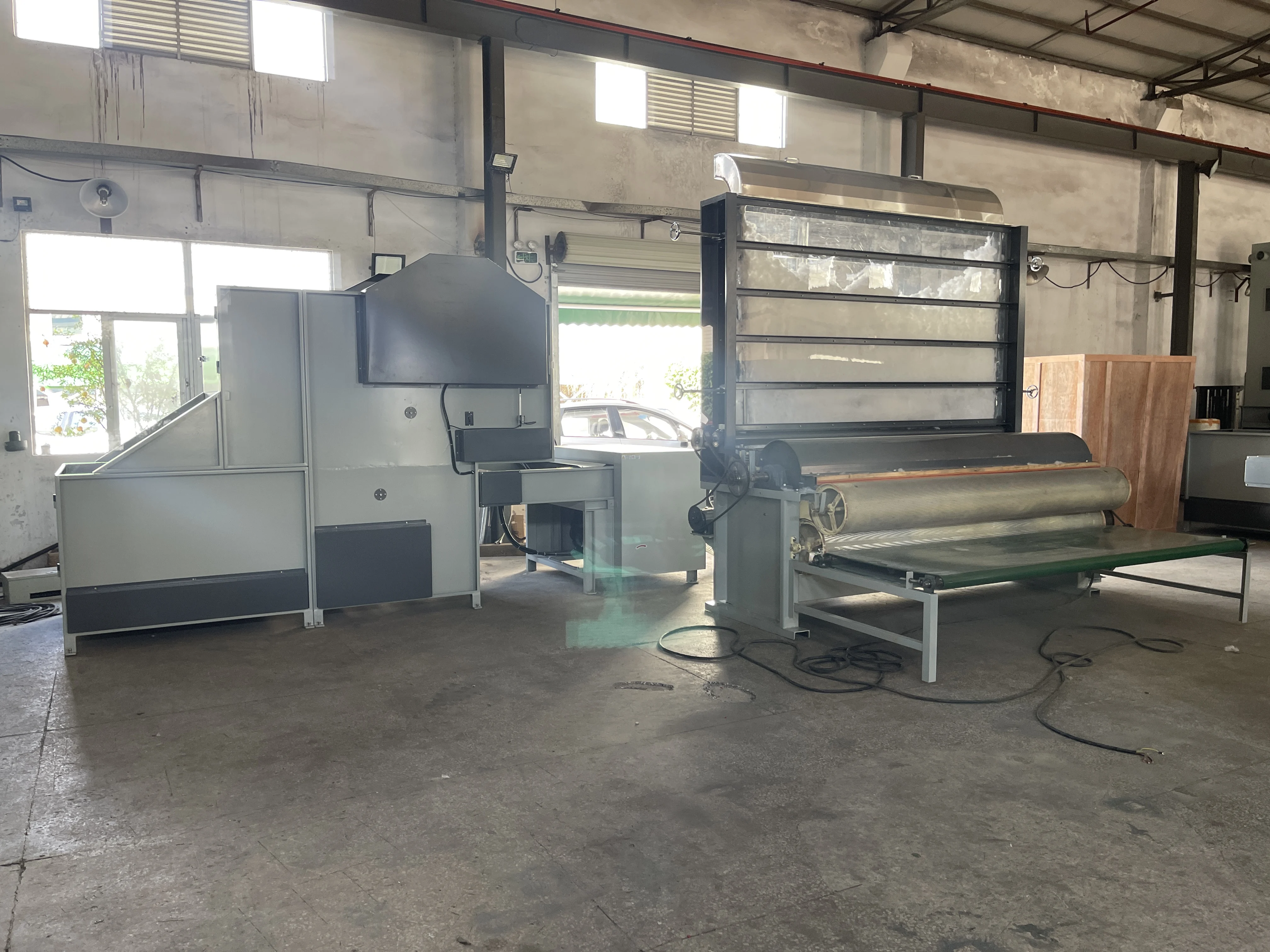 Quilting Machine Sewing Chain Stitch Automatic Single Head Fiber Wadding Roll Production Line and Embroidery Computerized